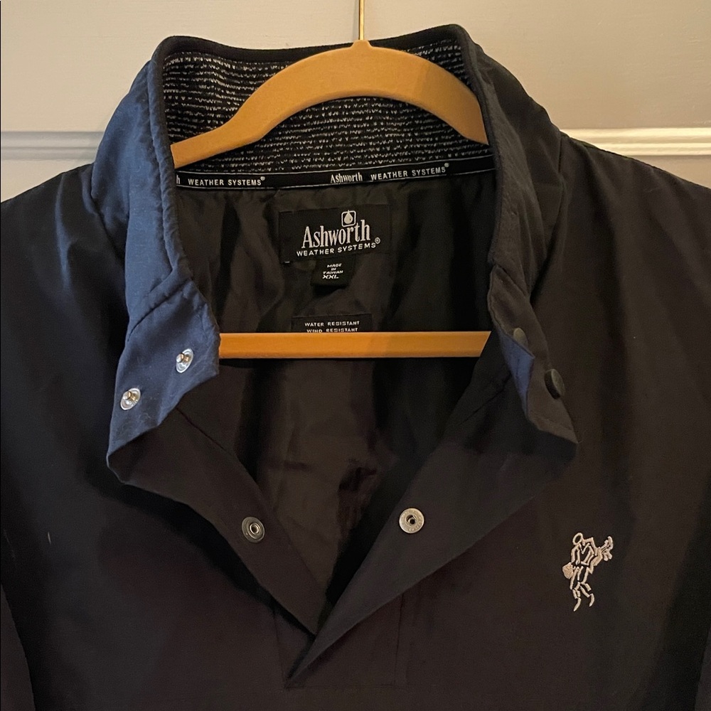 Ashworth Navy Jacket with Embroidered Detail